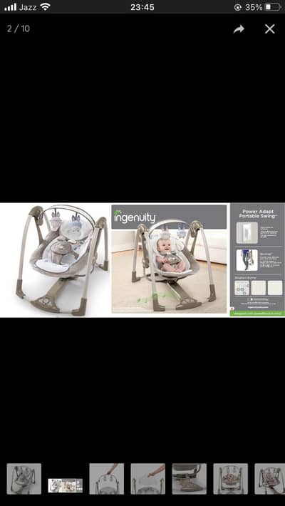 Baby swing
