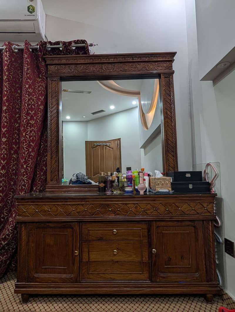 Bed , Dressing table and showcase 1