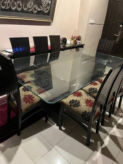 Dining table with 8 chairs