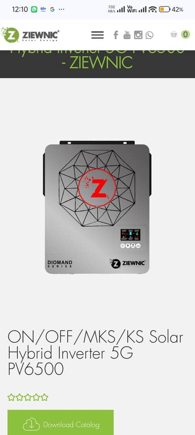 Ziewnic Diamond Pv 6500