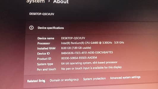 Pentium G4400 6th Gen Desktop | 8GB RAM | Smooth Working PC