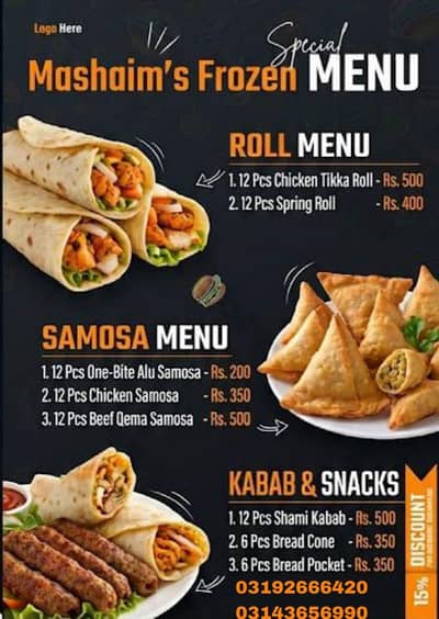 Mashaim's frozen food