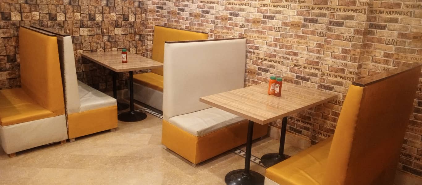 Restaurant dining table & sofa 0