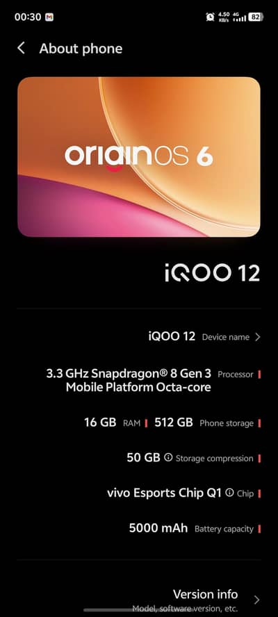 IQOO 12  BMW FLAGSHIP Urgent sale