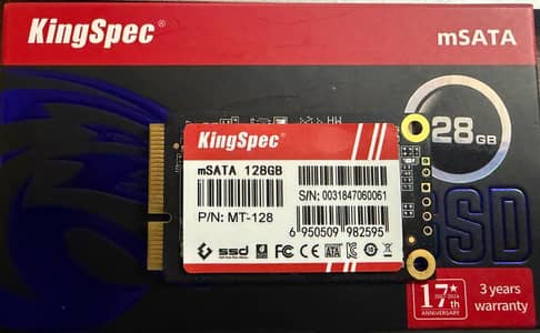 Kingspec M Sata SSD 128 GB brand new 100% Health