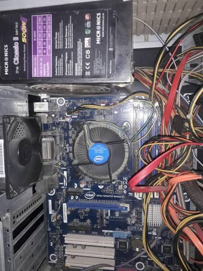 Combo i7 3gen + 4 ram slot mother board with heatsink