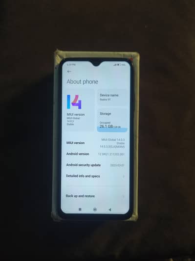 redmi 9t 4+2/128 with box