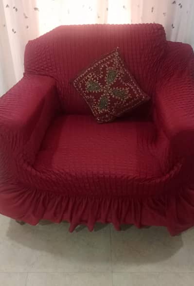 SOFA COVERS BUBBLES DESIGNED COVER IN MAROON