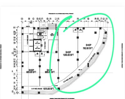 Corner Showroom for Rent! Area: 1967 sq. ft | Height: 18 ft Duble Highted Good deal for brand Bakers