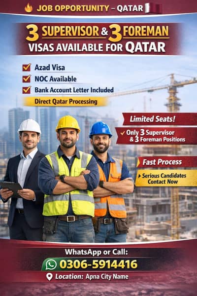 Qatar Azad Visa Available
