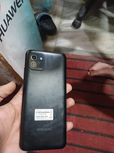 Samsung a03 all okay 4/64  with box and data cable no exchange