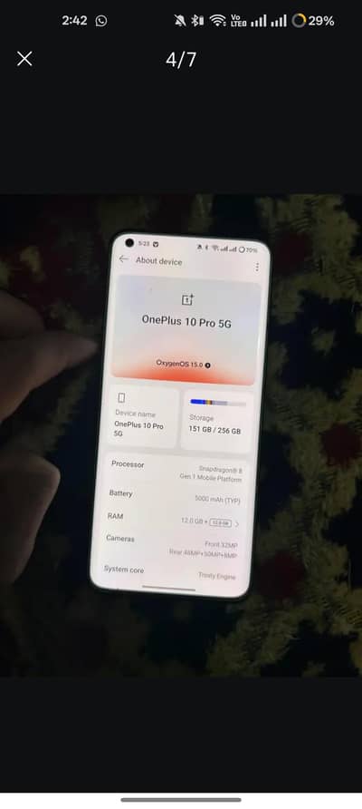 OnePlus 10pro 5G dual  officel approved