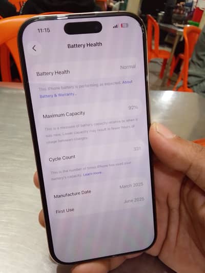 I phone 16 pro titanium