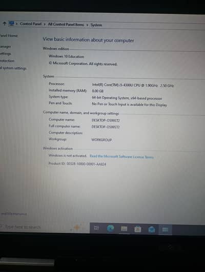 Dell Latitude E5540 15.6 inch screen i5 4th gen 256 ssd and 8gb ram
