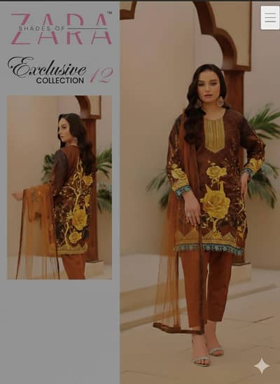 ​Zara Exclusive: 3PC Digital Malai