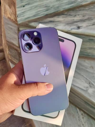 14 pro max 94Health 256gb Factory Unlock with box 10/10 Waterpack