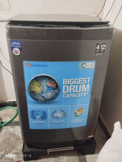 DAWLANCE BRAND NEW FULLY AUTOMATIC FULL SIZE WASHING MACHINE (17KG)