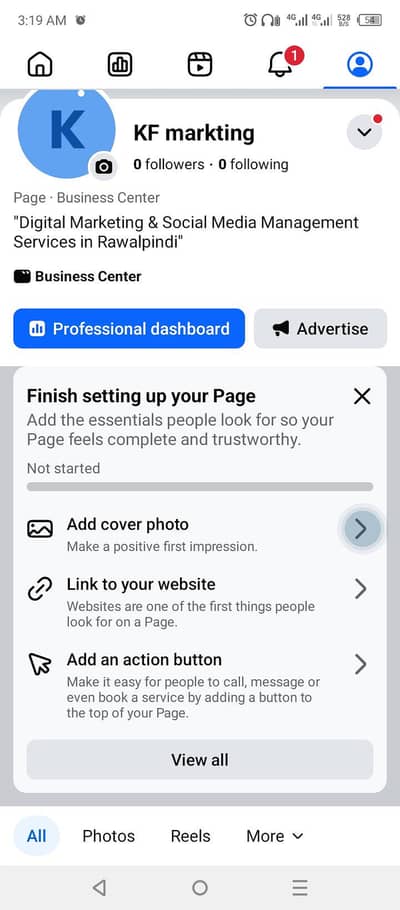 Facebook page & Digital marketing services Rawalpindi