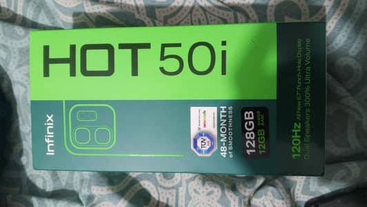 Infinix hot 50i  6+6GB Ram =12GB 4 ,/128GB