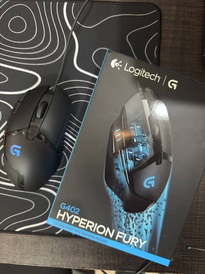 Logitech G402 Hyperion Fury FPS Gaming Mouse with box