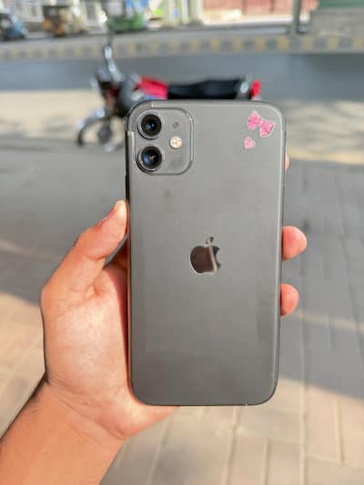 i phone 11 64gb jv sim time hai argent sale