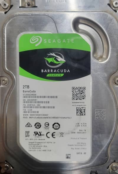Seagate S300 2TB Surveillance 3.5” Internal Hard Drive