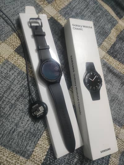 Samsung Watch 4 Classic 46mm – Full Working – Box  original charger