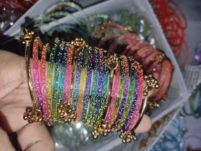 Kashmiri Raindrop Bangle Set /03234544506