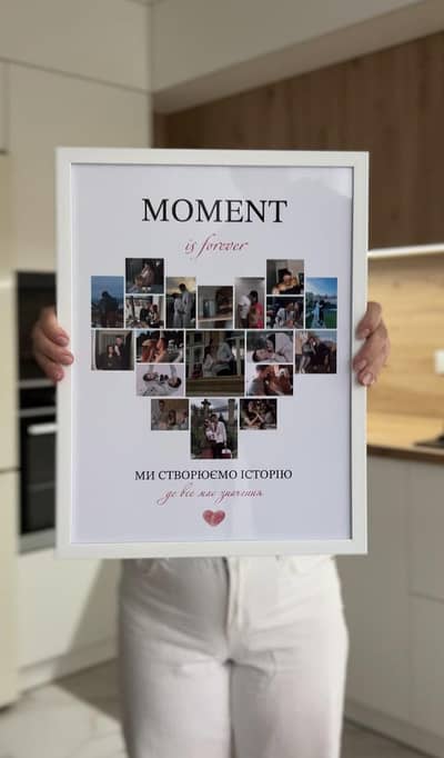 Heart Shape Photo Collage Frame – Custom Gift Frame Available