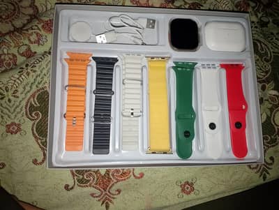 crown MG 50 smartwatch with their birds with 7 steps different colours