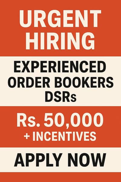 Order Booker Hiring - Mehmoodabad, Qayumabad, Defense View