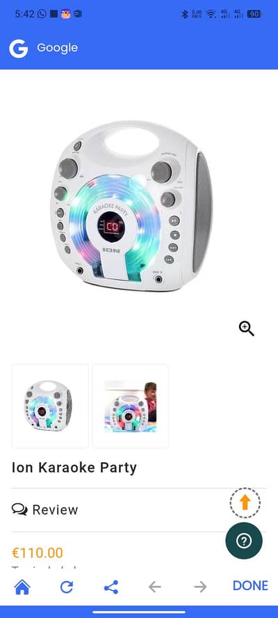 Ion Karaoke Party Portable CD Player