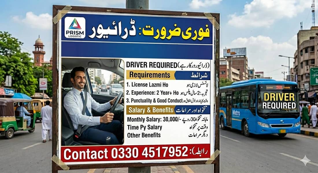 Driver Required For Pickup 0
