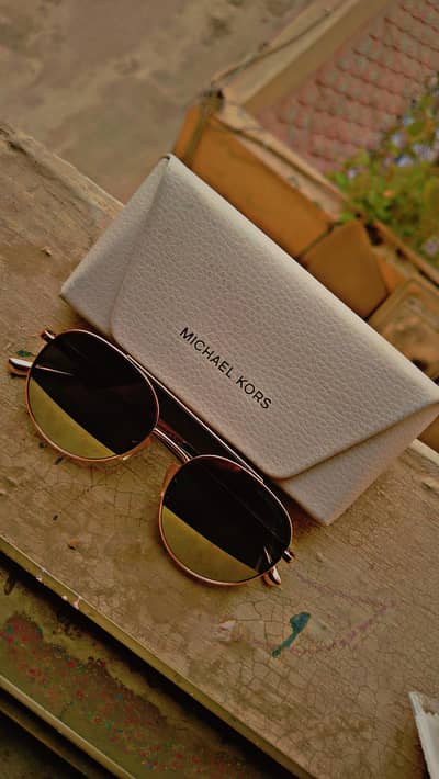 Original Michael Kors MK 1021 Lon – Rose Gold Aviator – Complete Kit