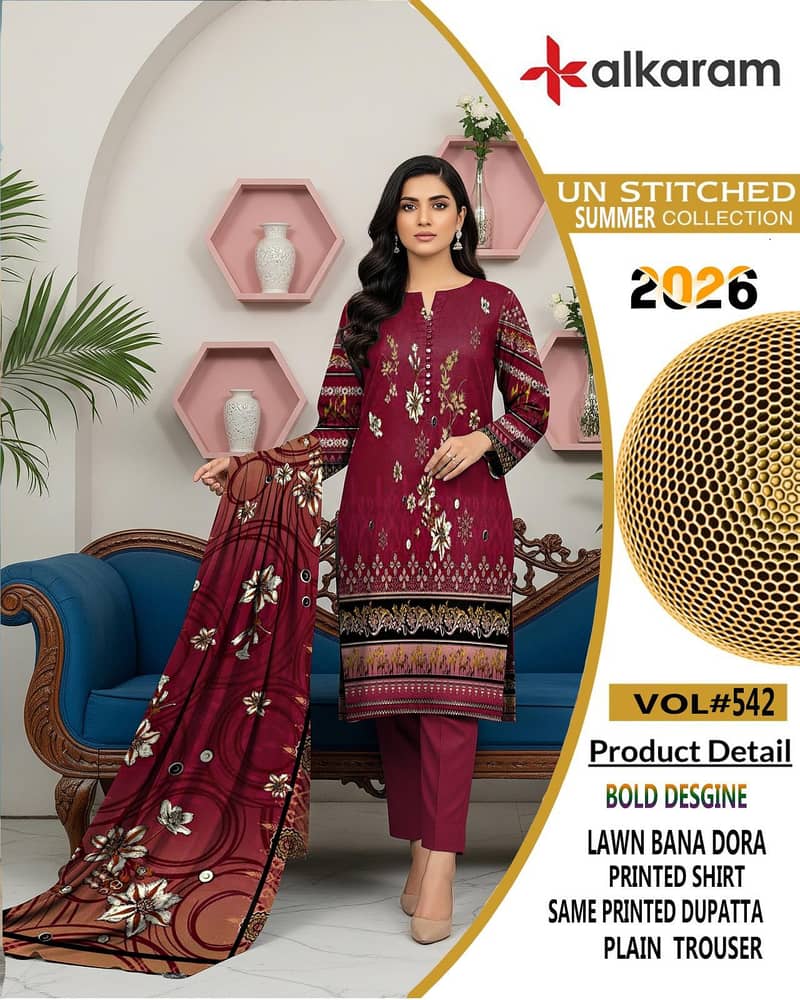 ladies three piece suit # ladies dress #lawn suit # new design lawn 1