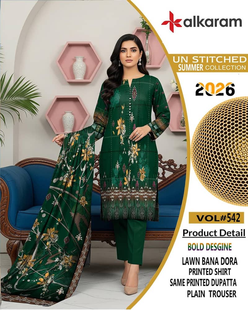 ladies three piece suit # ladies dress #lawn suit # new design lawn 2