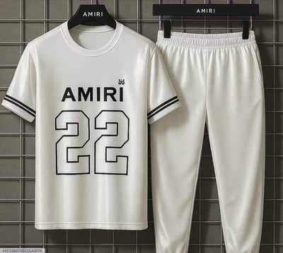 White Micro Interlock Plain Track Suit —Comfortable & Stylish