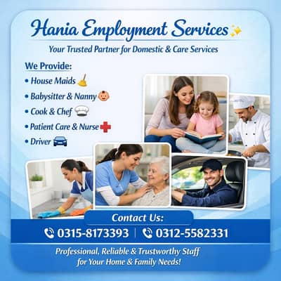 House Maid / Maids / Couple / Patient Care / Nanny / Driver / Helper