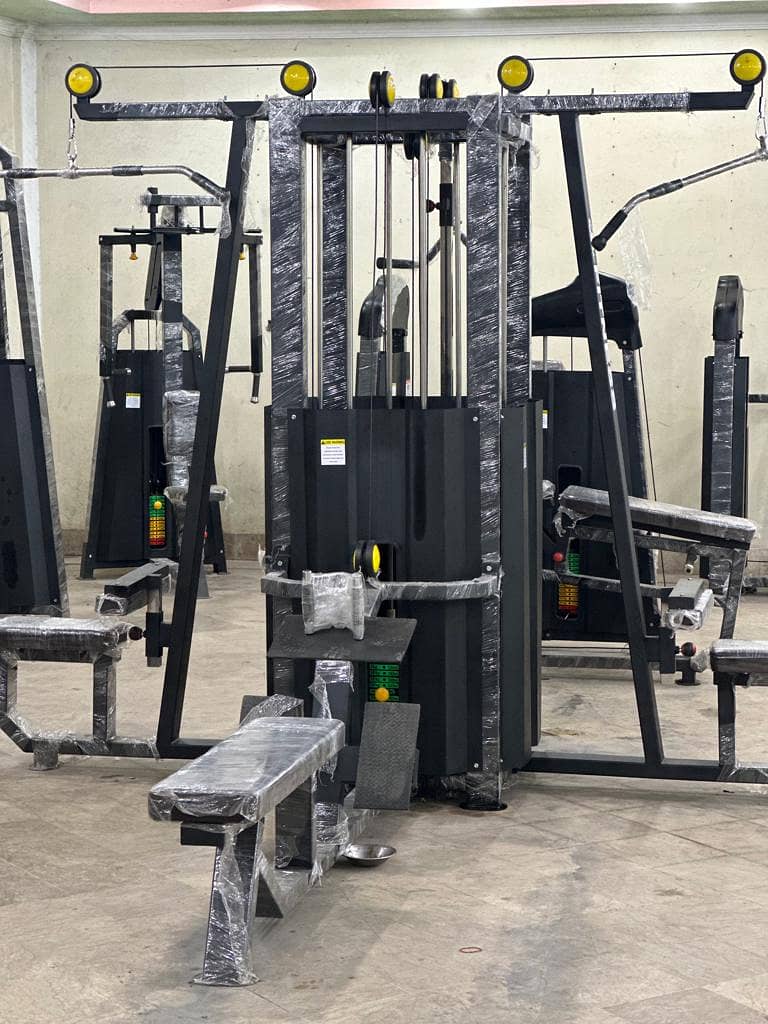 Squat Rack || Training Bench || Hack Squat machine || Jump Rope 1