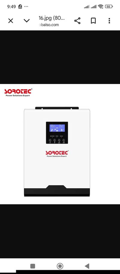 sorotec hybrid solar inverter 1200w for sale. 03027961081