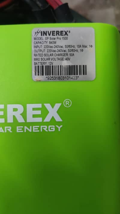 inverex 7+7 used ups condition 10/10 not repair . 03155978075