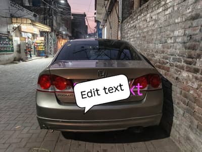 I want sell my Honda Civic reborn engine suspension 100% ok 10 modell