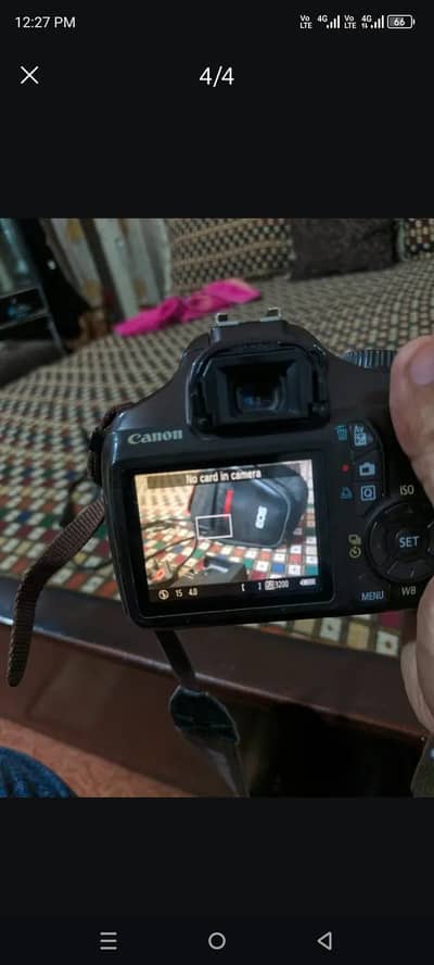 Canon 1100D dslr camera with box lens video supports 03035522909 what'