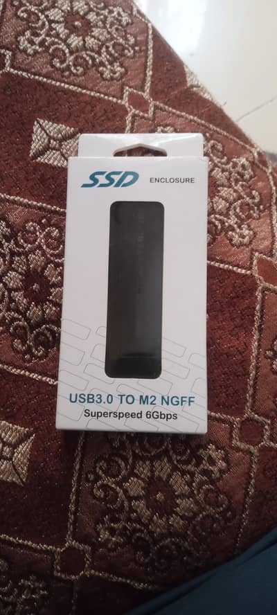 SSD enclosure for external hard drive storage