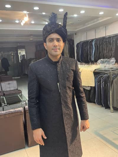 1 Sherwani with Kulah and khusa set