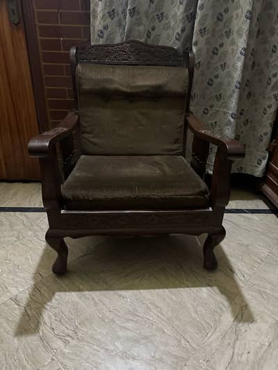 5 seater wooden sofa set