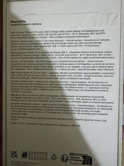 iPhone 15 pro, 128GB, 10/10 condition,import UK
