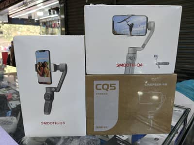 Zhiyun Smooth Q3 and Q4 Zhiyun CQ5 mobile 3 Axis Gimble