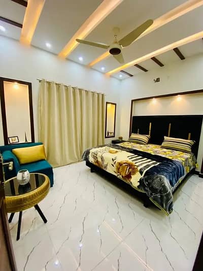 Vip 5 Marla Luxury Furnished Upper Portion Available For Rent In Bahria Town Lahore
