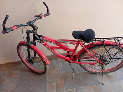 Plus bycycle red colour disk darck